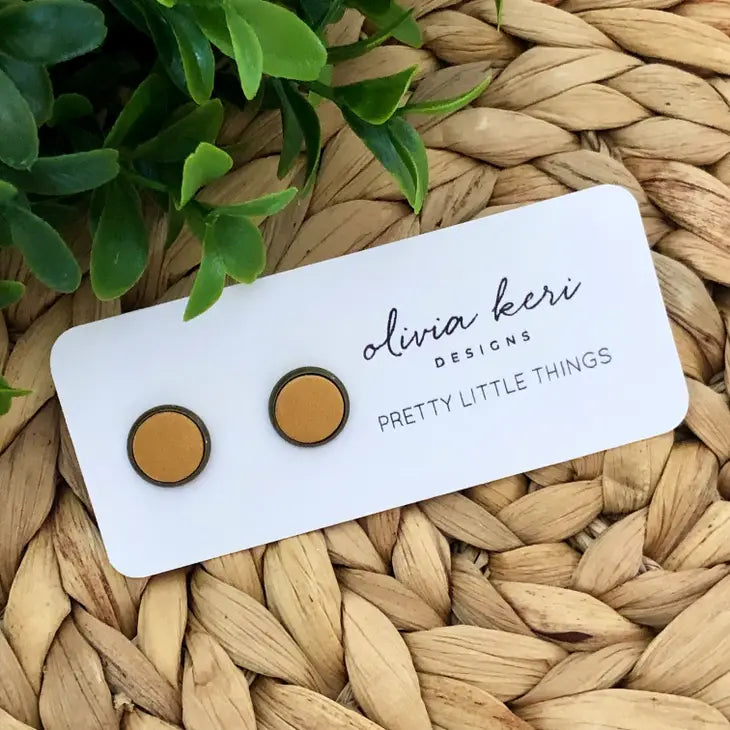 Mustard Pretty Little Things Stud Earrings | Featured Brand
