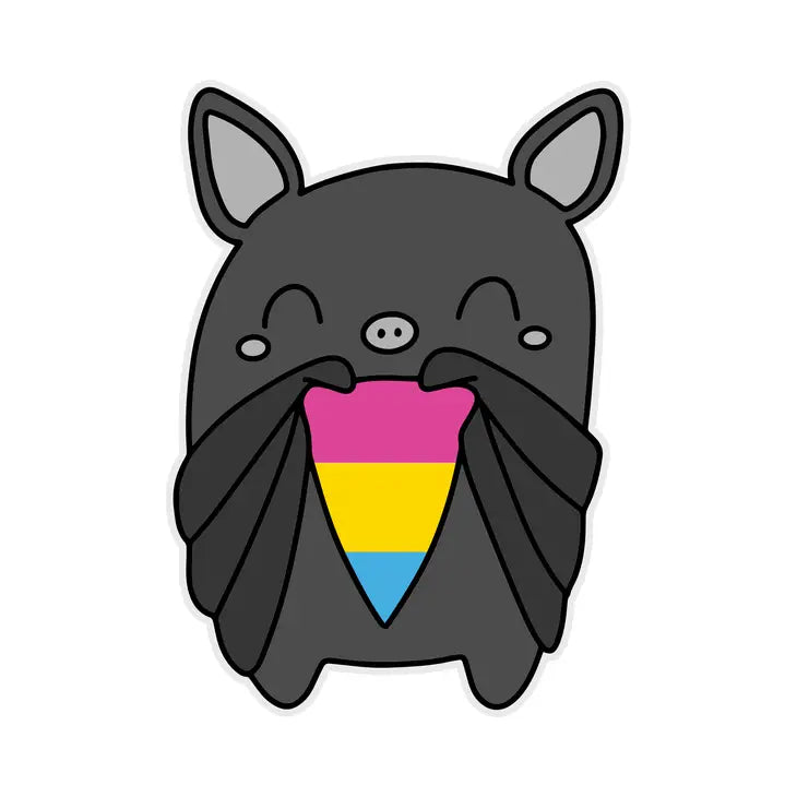 Pansexual Pride Bat Waterproof Sticker | Featured Brand