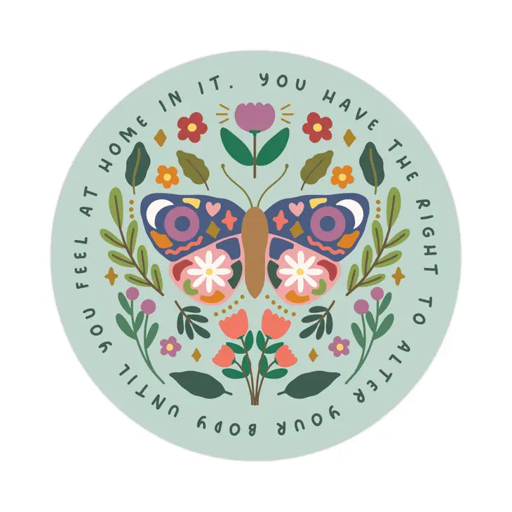 You Have The Right To Alter Your Body Waterproof Sticker | Featured Brand