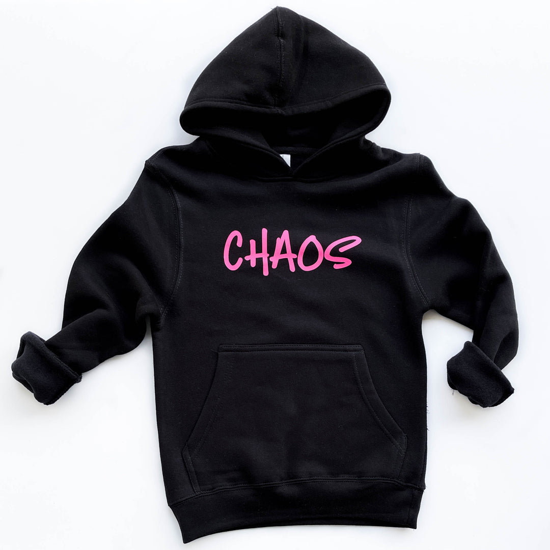 Chaos Youth Hoodie | Neon Pink Ink