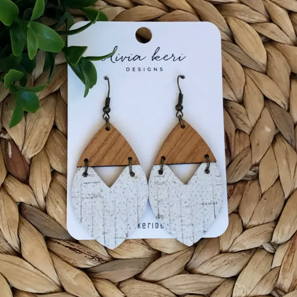 Sparkle White Birch Josie Earrings | Featured Brand