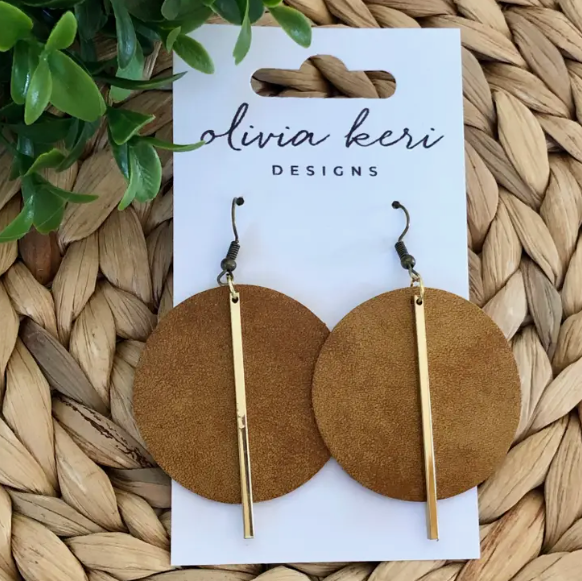 Camel Lindsay Earrings | Featured Brand