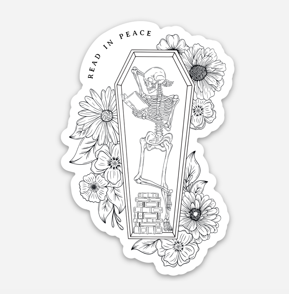 Read in Peace Sticker
