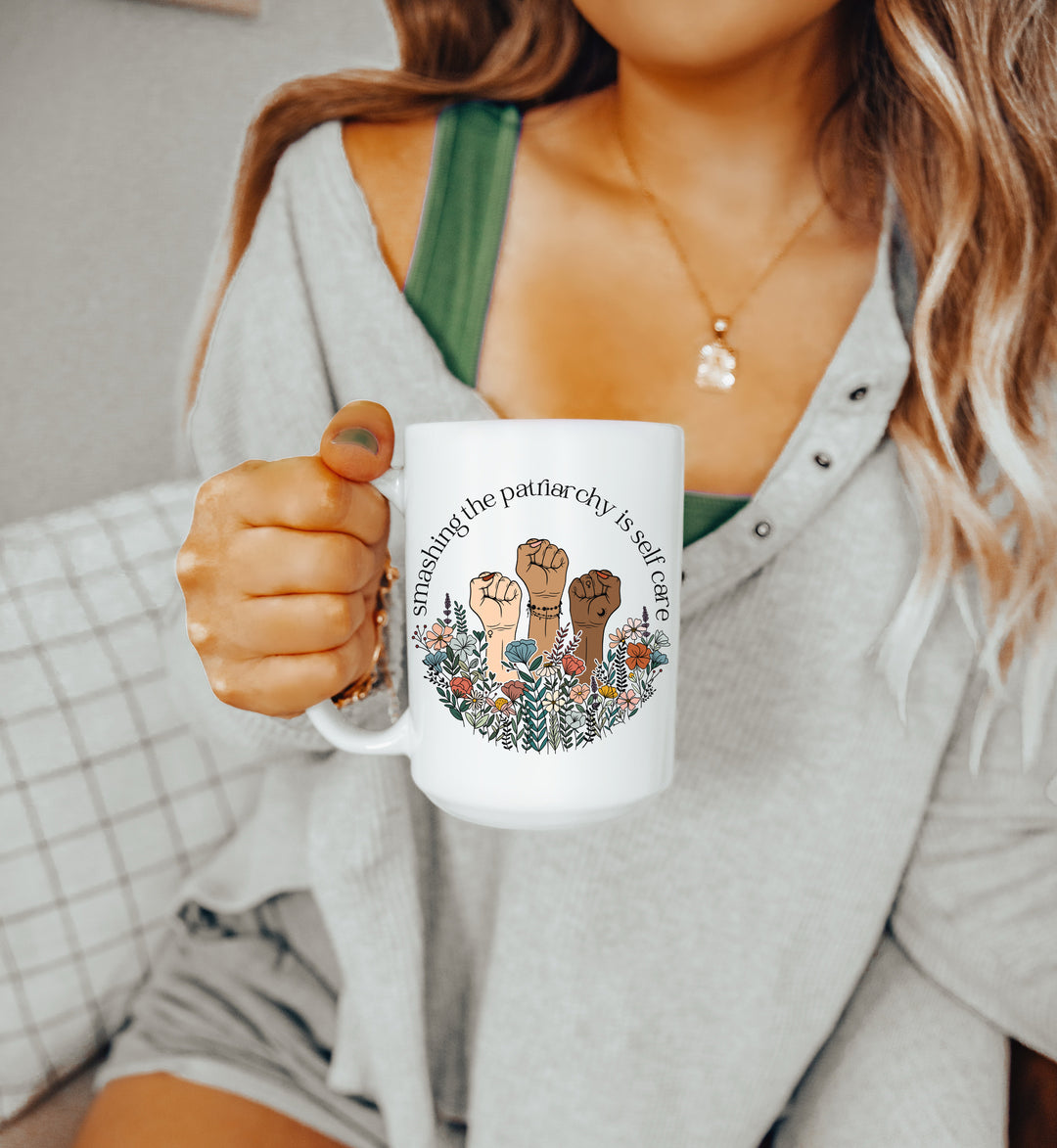 Smashing the Patriarchy 15 oz. Mug