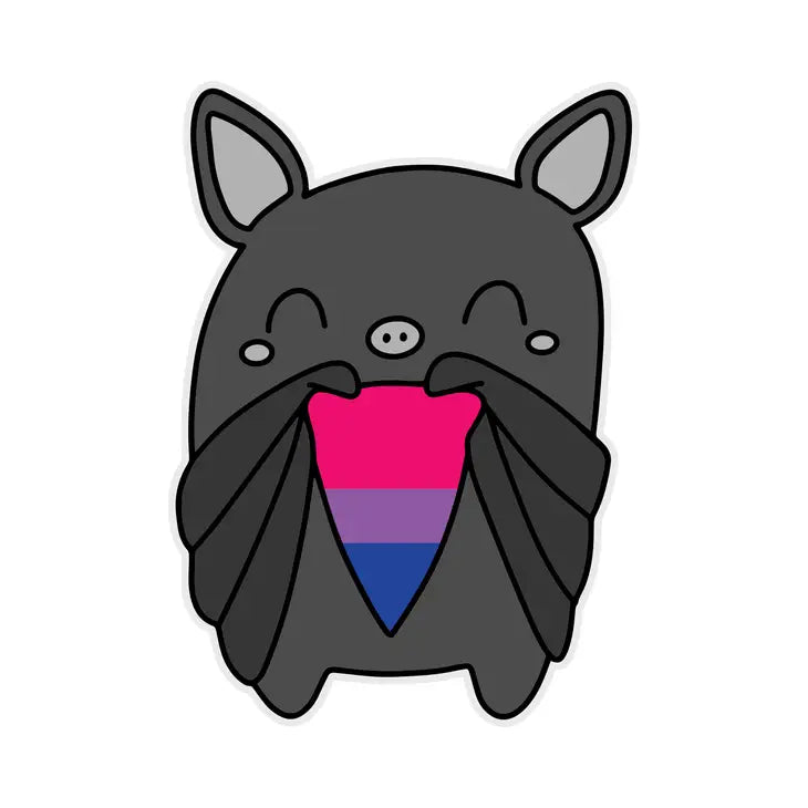 Bisexual Pride Bat Waterproof Sticker | Featured Brand