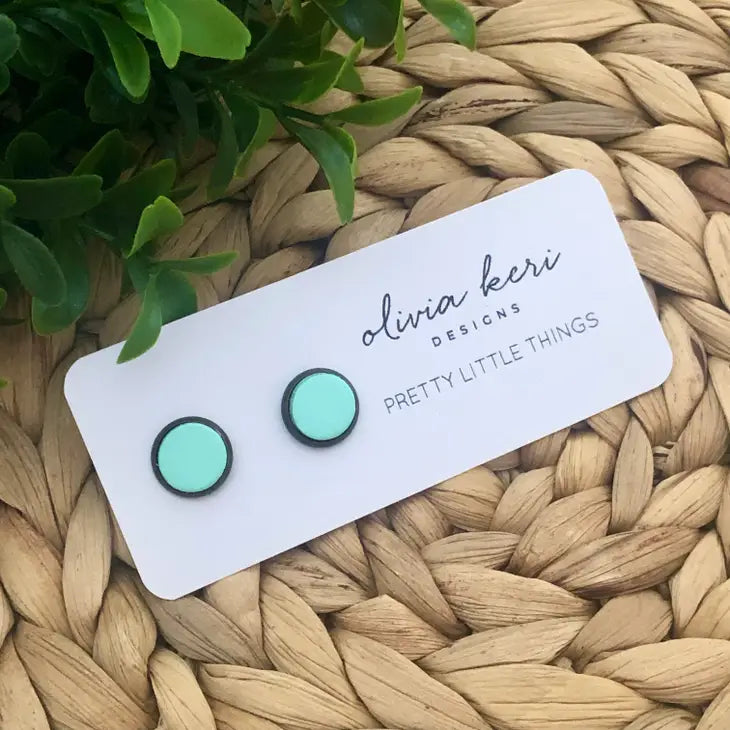 Mint Pretty Little Things Stud Earrings | Featured Brand