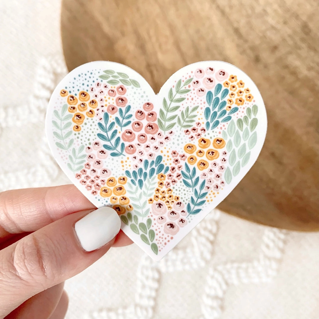 Floral Heart Sticker | Featured Brand