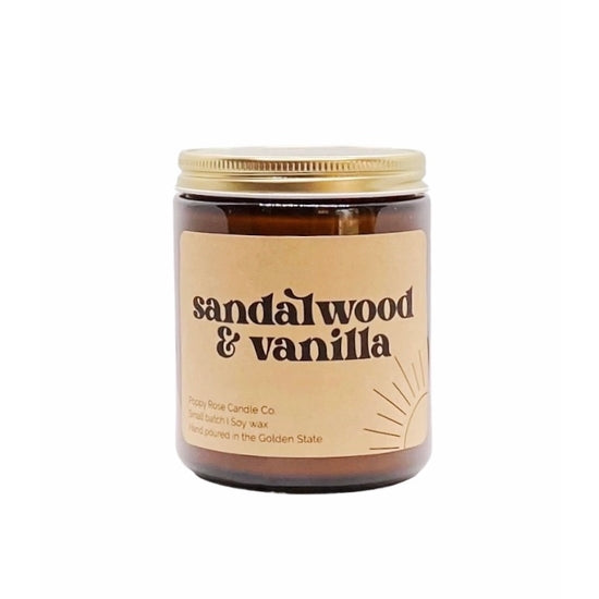 Sandalwood & Vanilla 8 oz. Candle | Featured Brand