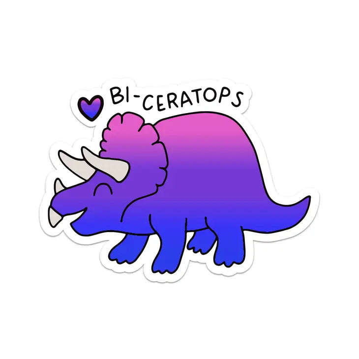 Bi-ceratops Waterproof Sticker | Featured Brand