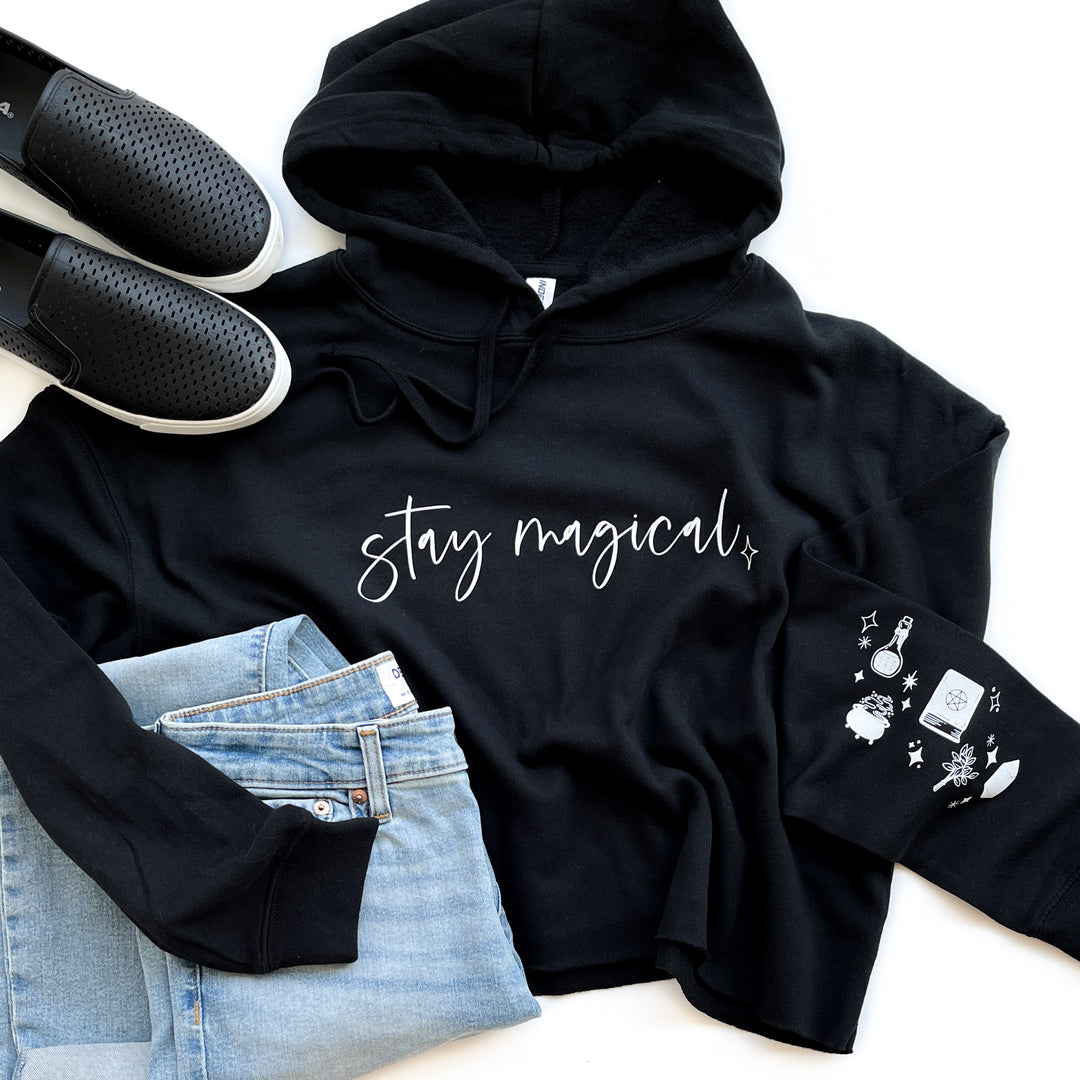 Stay Magical Crop Hoodie