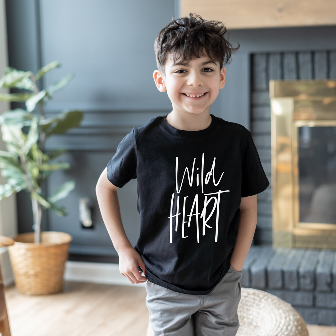 Wild Heart Black Youth Tee
