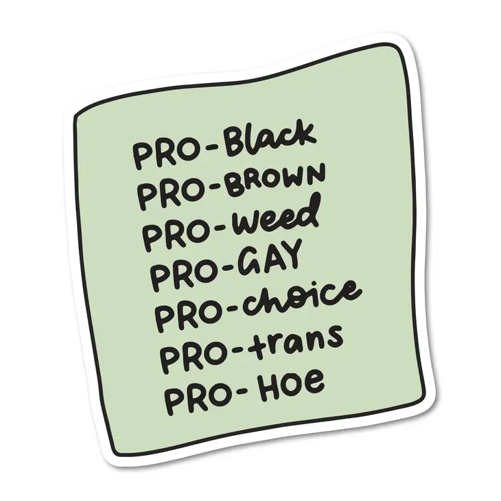 Pro Black Brown Weed Gay Choice Trans Hoe Waterproof Sticker | Featured Brand