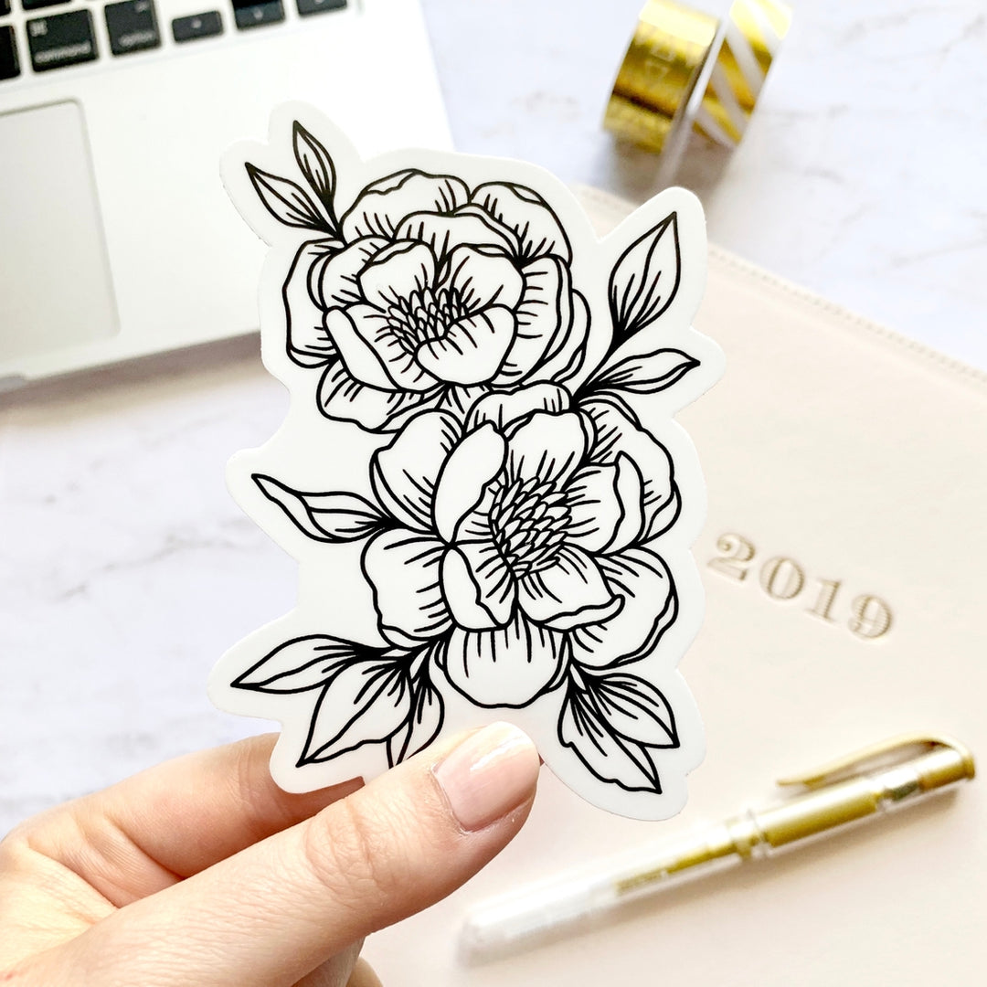 Peonies Sticker | Featured Brand