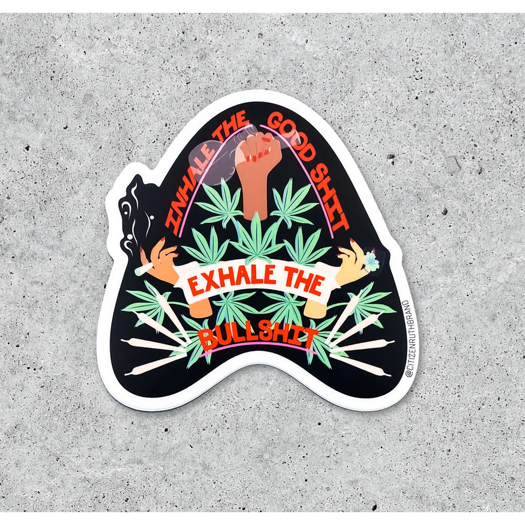 Inhale the Good Shit Waterproof Sticker | Featured Brand