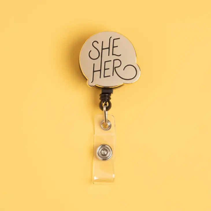 She/Her Enamel Badge Reel | Featured Brand