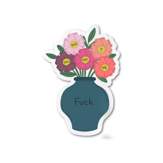 Fuck Bouquet Waterproof Sticker | Featured Brand