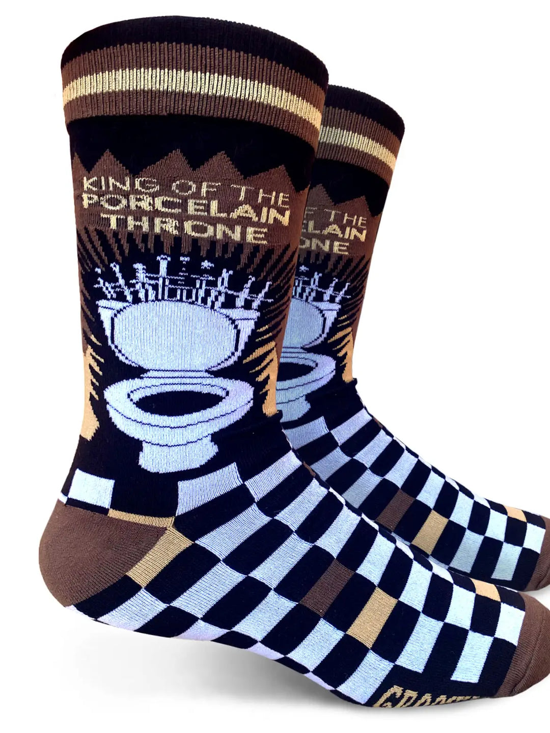 King of the Porcelain Throne Mens Socks