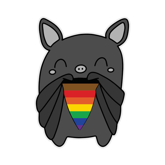 Pride Bat Waterproof Sticker | Featured Brand