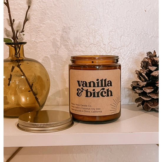 Vanilla & Birch 8 oz. Candle Featured Brand Wild Love Apparel