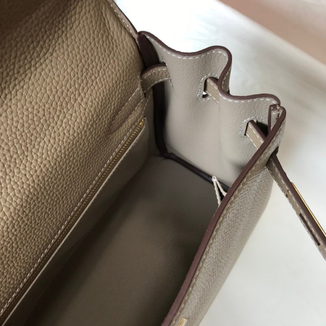 Hermes Kelly 28 Etoupe Togo Bag For Women, Women’s Handbags, Shoulder Bags 11in/28cm