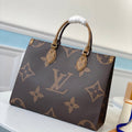 Louis Vuitton On The Go MM Tote Bag 35cm Brown