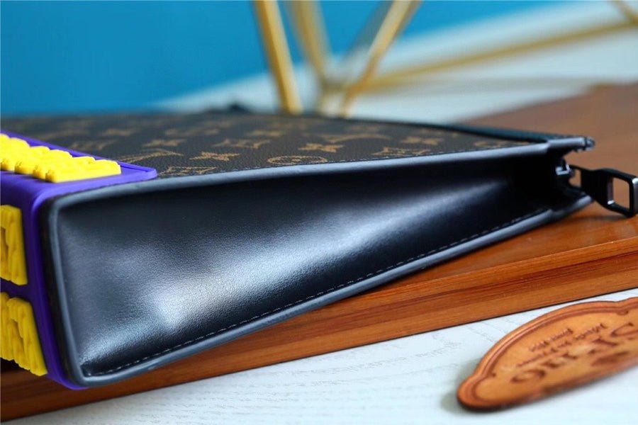 Louis Vuitton Pochette Voyage MM LV Rubber Monogram Canvas Brown For Men, Men’s Travel Accessories 27cm LV M80792