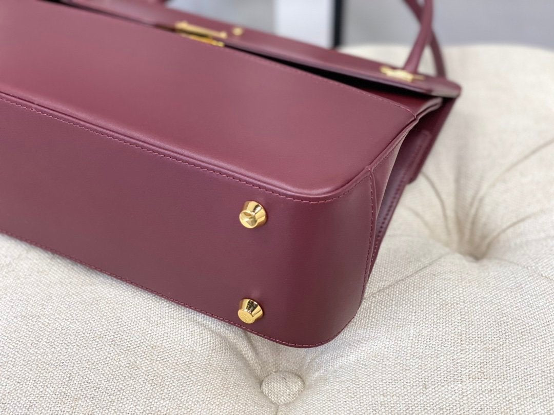 Christian Dior Pareisenne Bag 30cm Red Wine