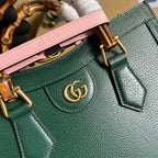 Gucci Diana Medium Tote Bag Green For Women, Women’s Bags 11in/27cm GG ‎
