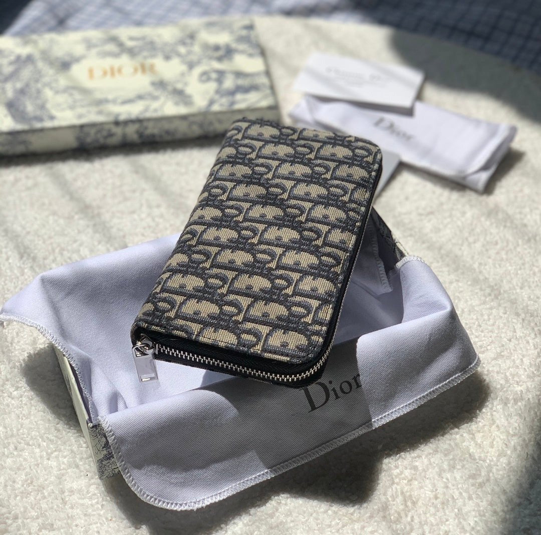 Christian Dior Oblique Brown Clutch 20cm