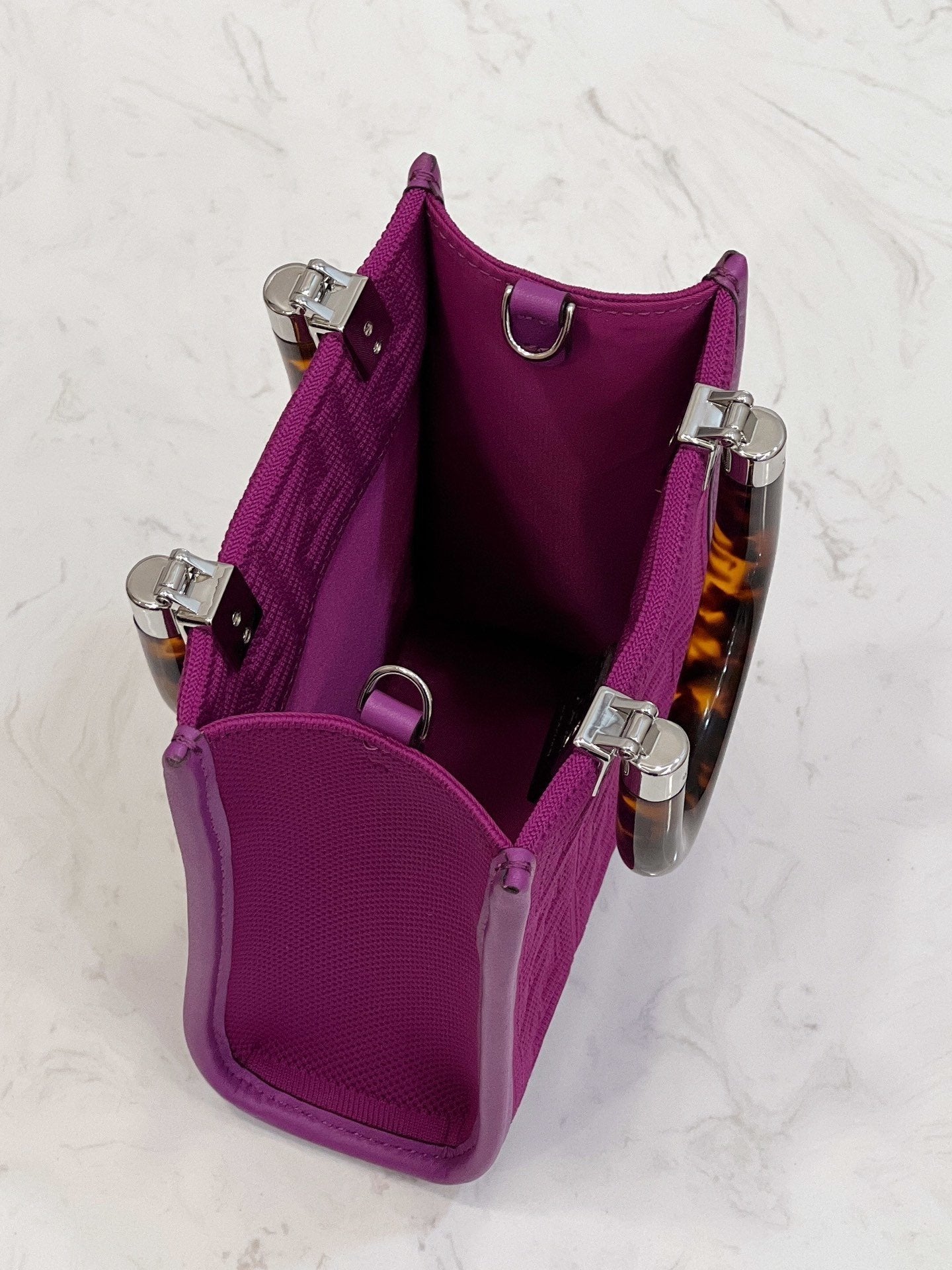 Fendi Mini Sunshine Shopper 18cm Purple