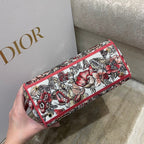 Christian Dior Medium Lady D-Lite Bag 24cm Red
