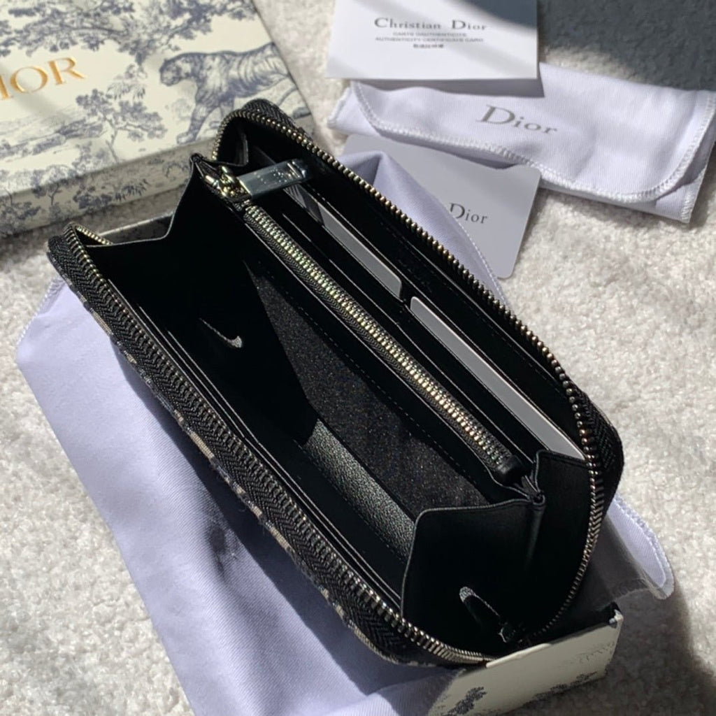 Christian Dior Oblique Brown Clutch 20cm