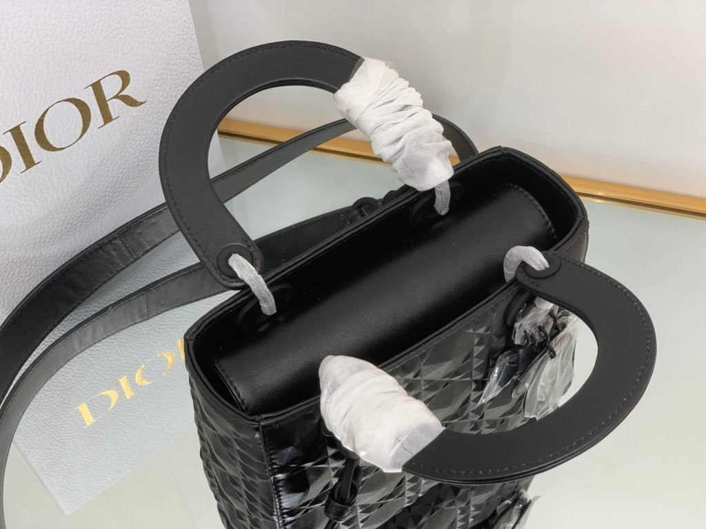 Christian Dior Medium Lady Bag 20cm Black