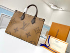 Louis Vuitton On The Go MM Tote Bag 35cm Brown