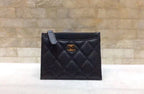 Chanel COCO Classic Clutch 12cm Black Gold
