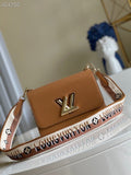 Louis Vuitton Twist MM Bag 23cm Epi Canvas Leather Spring/Summer Collection M57506, Gold Honey
