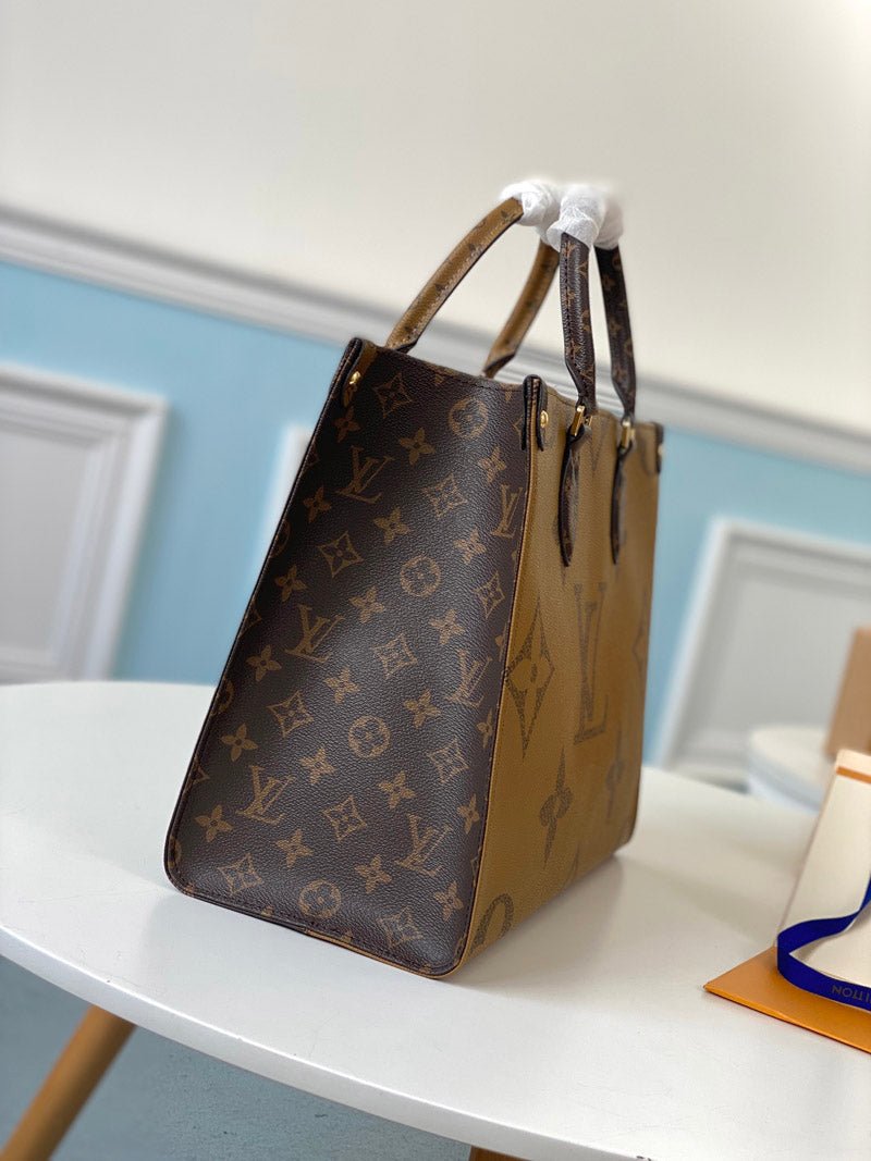 Louis Vuitton On The Go MM Tote Bag 35cm Brown