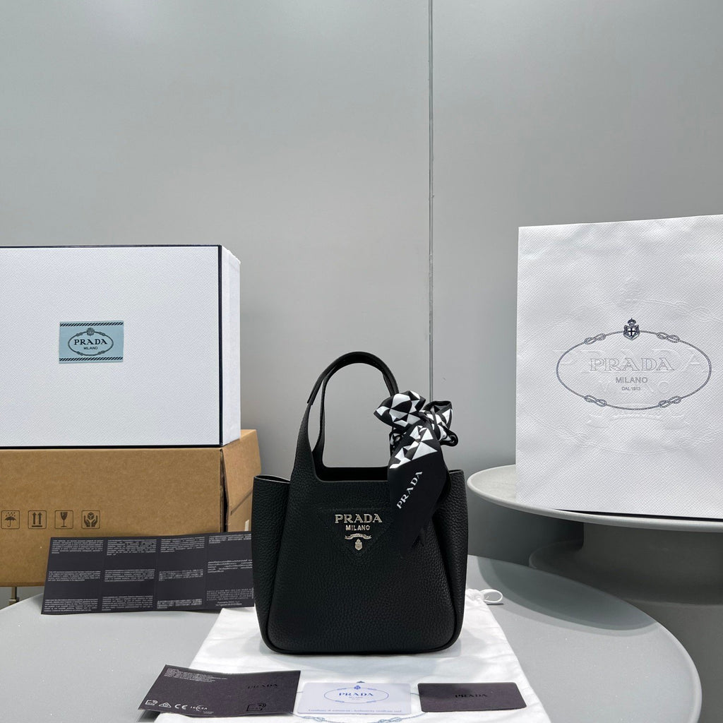 Prada Mini Tote Black For Women, Women’s Bags 7.5in/19cm