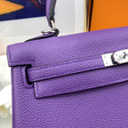 Hermes Kelly 25 Retourne Togo Purple Bag For Women, Women’s Handbags, Shoulder Bags 10in/25cm