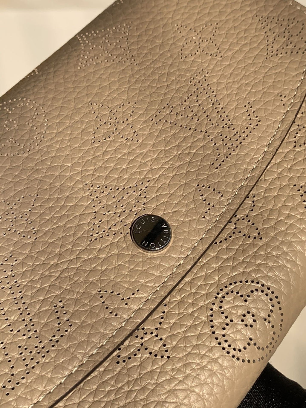 Louis Vuitton Monogram Empreinte Wallet 19cm Cream