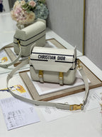 Christian Dior D-Bubble Bucket Bag 24cm White