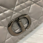 Christian Dior Large Caro Bag 28cm Dark Grey