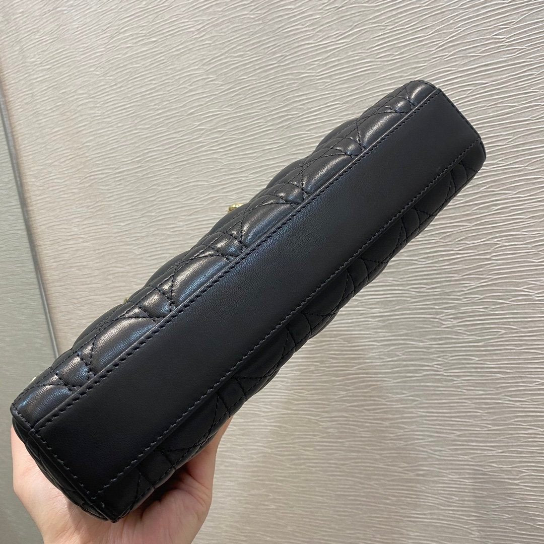 Christian Dior Lady D-Joy Bag 26cm Black