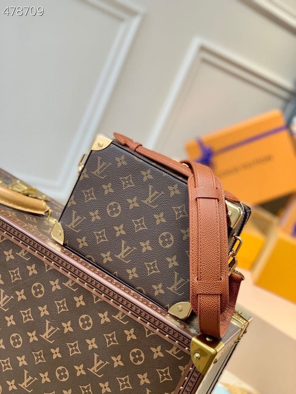 Louis Vuitton x NBA Handle Trunk Bag 22cm Monogram Canvas Spring/Summer Collection M45785, Brown