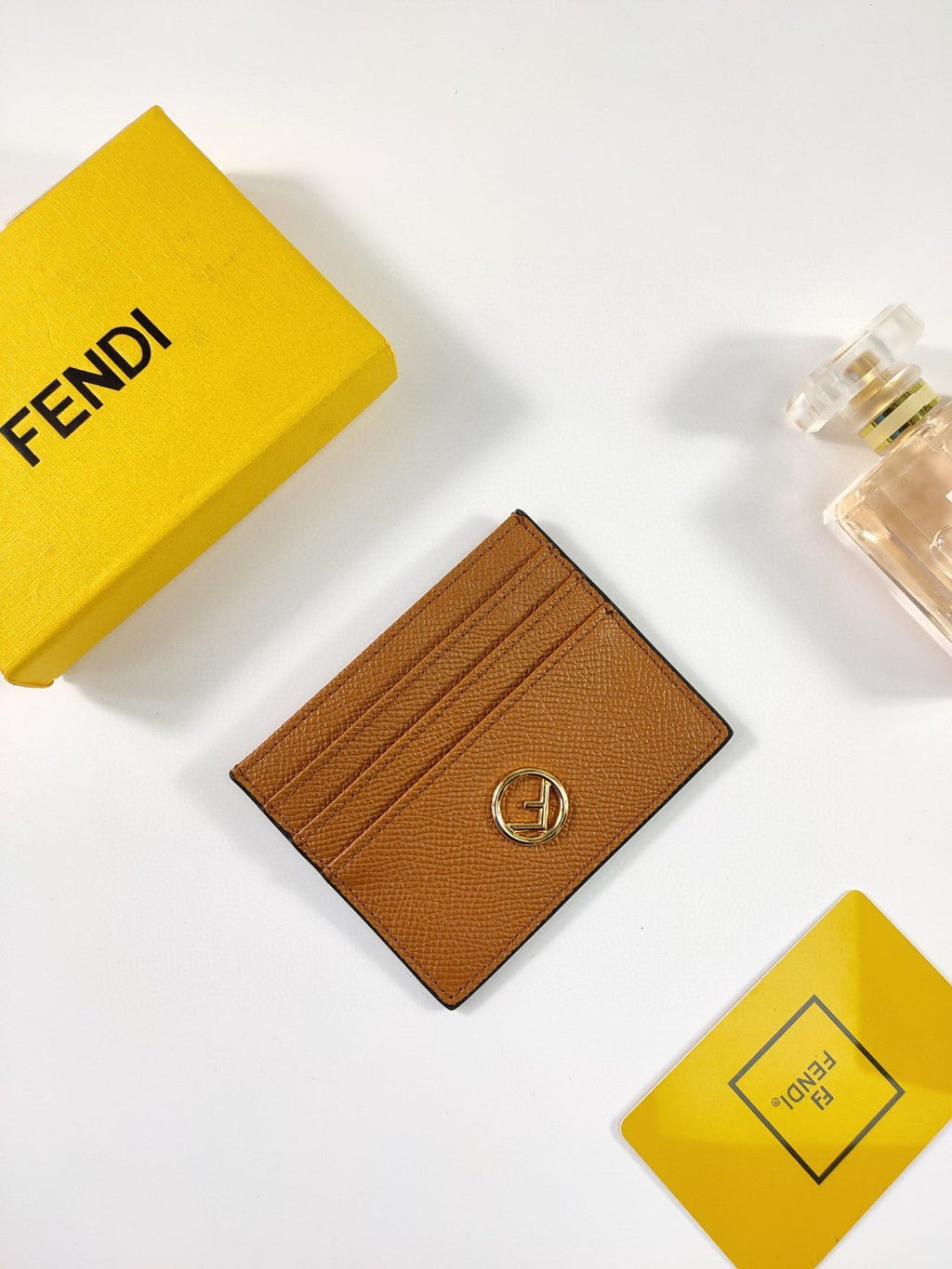 Fendi Card Case 10cm Brown