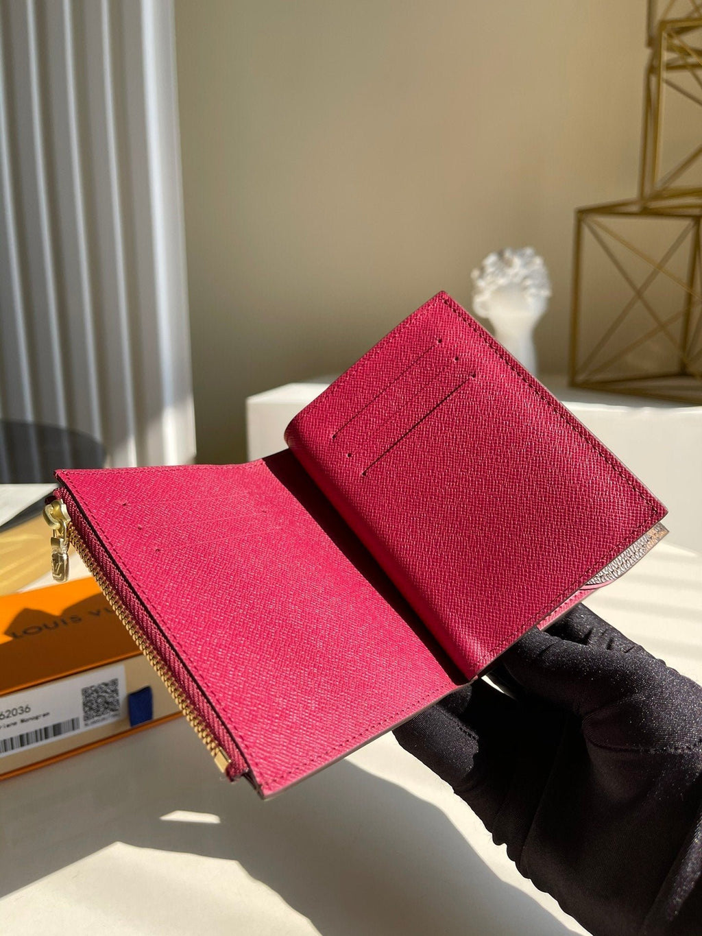 Louis Vuitton Monogram Wallet 12cm Brown