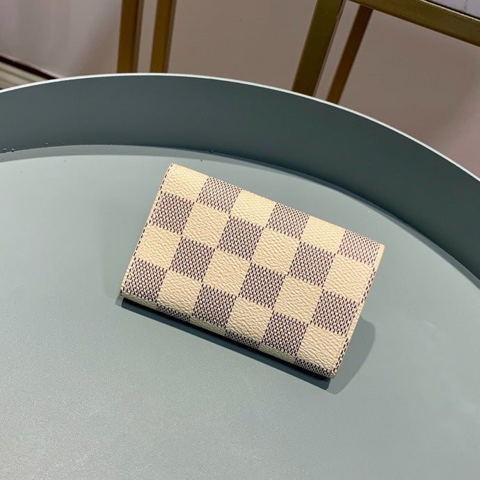 Louis Vuitton 6 Key Holder Damier 10cm Cream