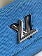 Louis Vuitton Twist MM Bag 23cm Epi Canvas Leather Spring/Summer Collection M57505 Blue