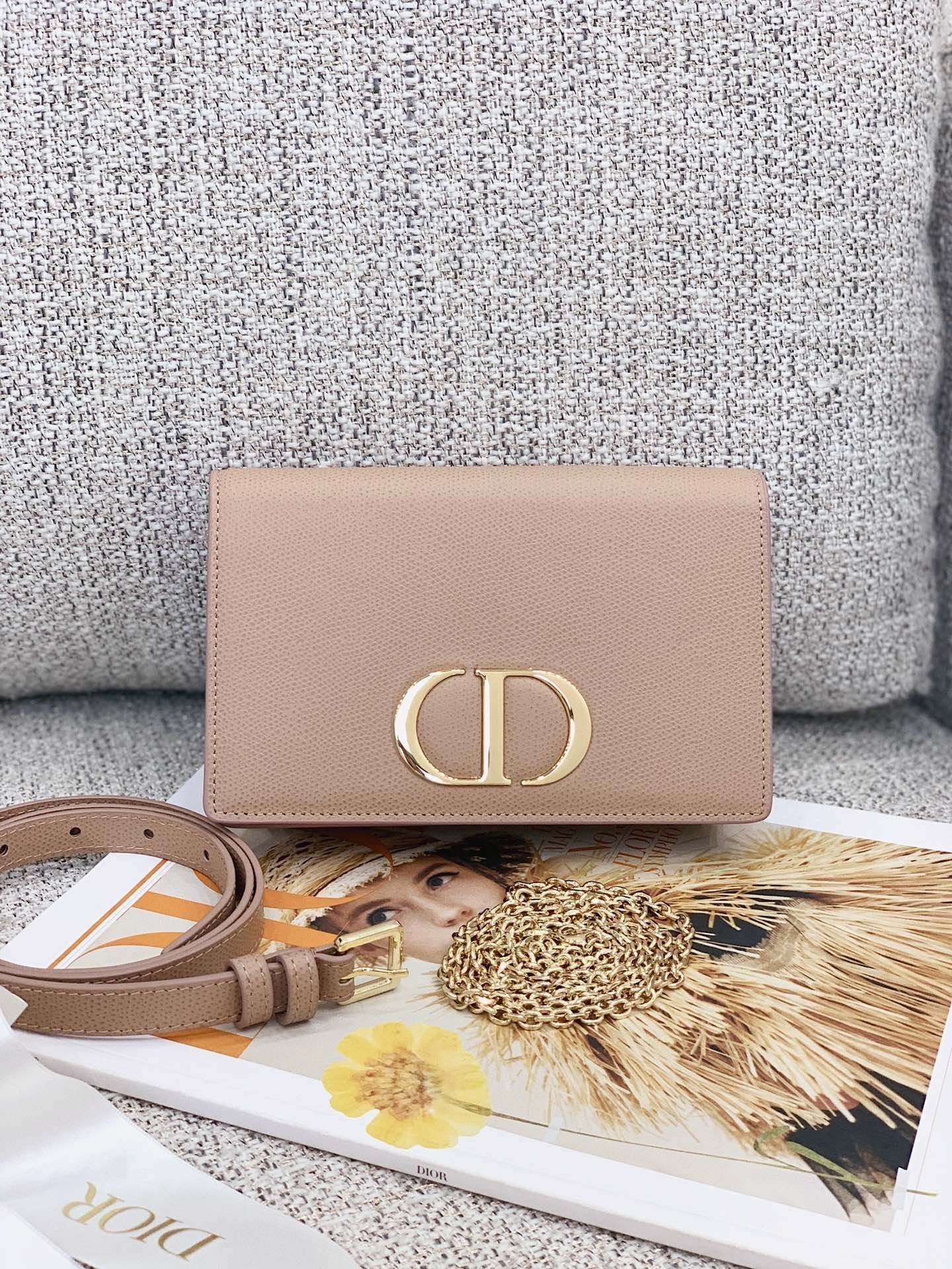 Christian Dior Beige Montaigne Clutch 19cm