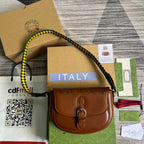 Gucci Aria Shoulder Bag Brown For Women, Women’s Bags 10.2in/25cm GG